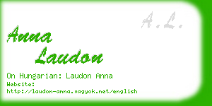 anna laudon business card
